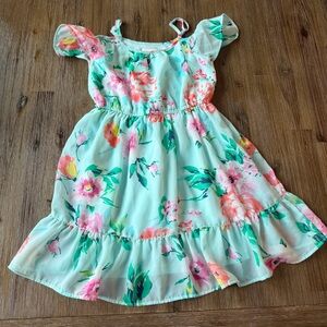 3/24$ Girls Flowy Tiered Floral Dress size M (7/8)